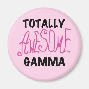 Tshirts och gåvor för totalt enorm Gamma rosa Magnet