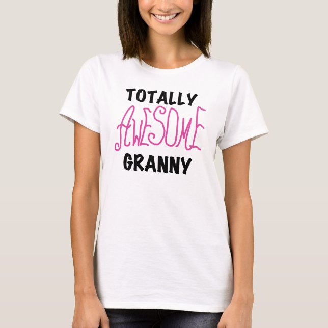Tshirts och gåvor för totalt enorm Granny rosa (Framsida)