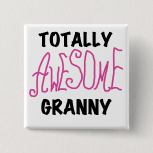 Tshirts och gåvor för totalt enorm Granny rosa Knapp