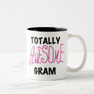 Tshirts och gåvor för totalt enormt gram rosa Två-Tonad mugg
