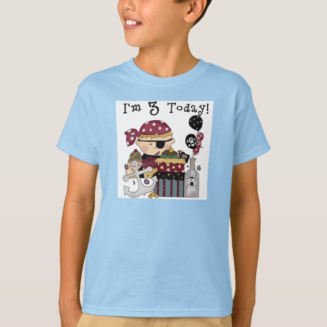 Tshirts och gåvor från Pirat 3:e födelsedagen (Framsida)
