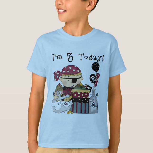 Tshirts och gåvor från Pirat 3:e födelsedagen (Framsida)