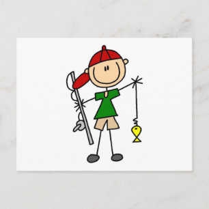 Tshirts och presenter för stick figur vykort