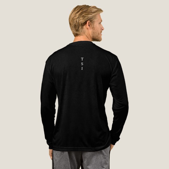 TSI (Taoistiska studier Institutet) Enkla initiale T Shirt (Hel baksida)