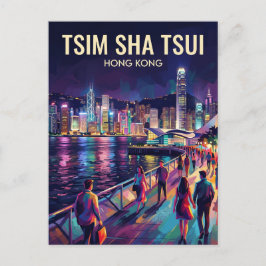 Tsim Sha Tsui Promenade Hong Kong Vykort