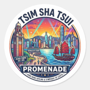 TSIM SHA TSUI PROMENADEN RUNT KLISTERMÄRKE