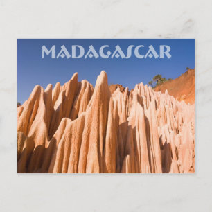 Tsingy rouges de Madagaskar Vykort
