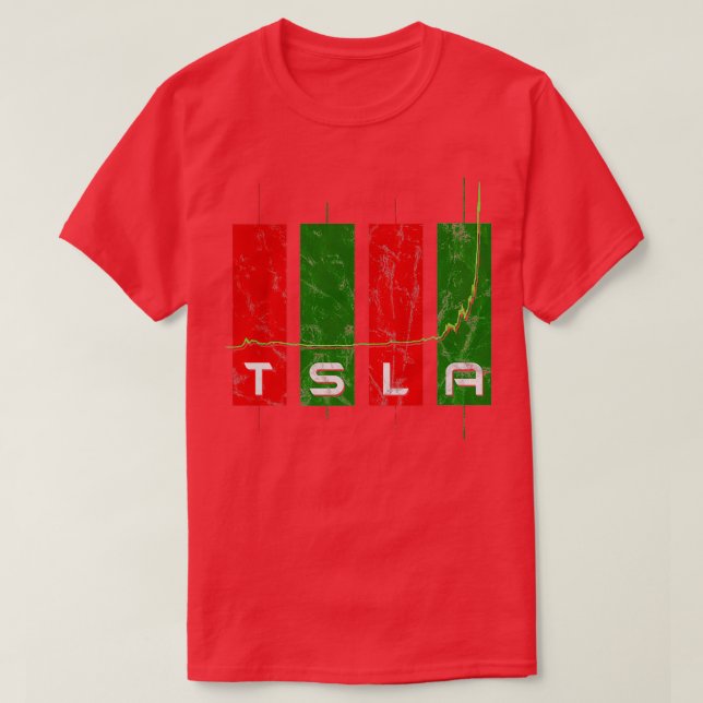 TSLA Lagrar-diagram T Shirt (Design framsida)