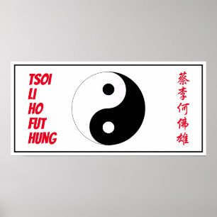 Tsoi Li Ho Fut Hung Kung fu San Soo Fem familjer Poster