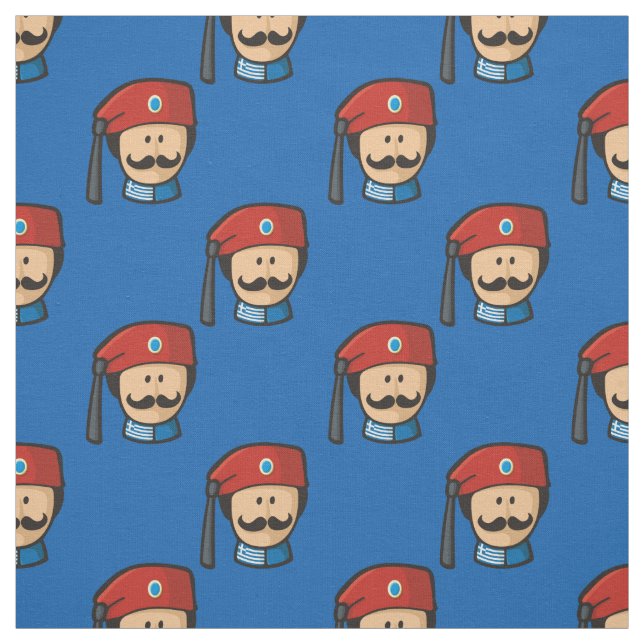 Tsolias Head Mönster Tyg (Provkarta)