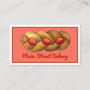Tsoureki Grekiska Armeniska Helgdag Bread Bakery Visitkort