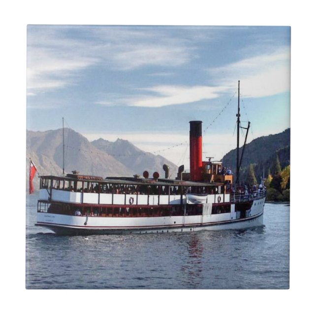 TSS Earnslaw steamship 1912 Kakelplatta (Framsidan)
