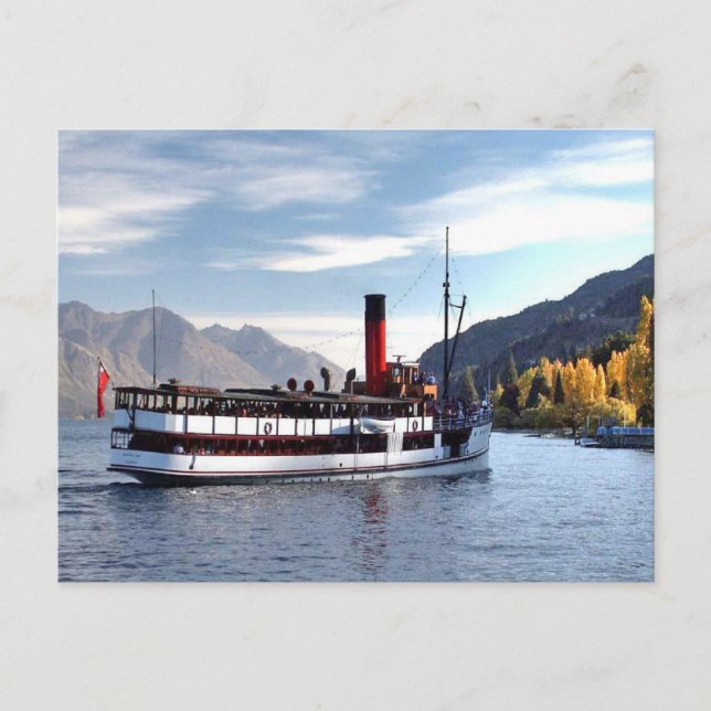 TSS Earnslaw steamship 1912 Vykort (Framsida)