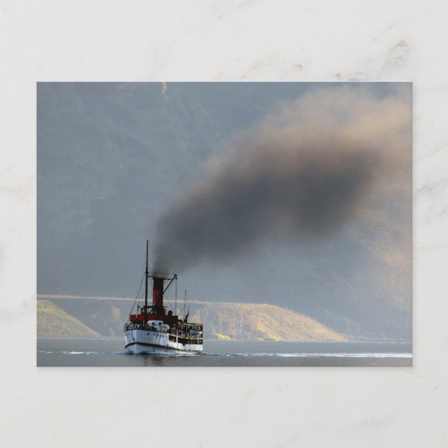 TSS Earnslaw steamship 1912 Vykort (Framsida)