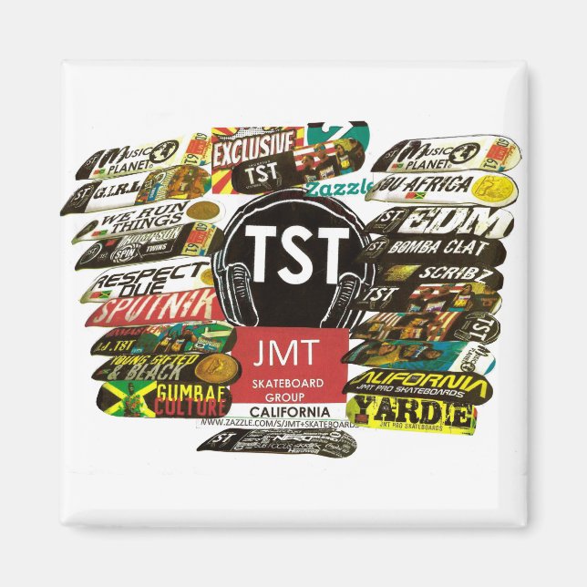 TST Angel Merchandise Skateboard Kollektion Magnet (Framsidan)
