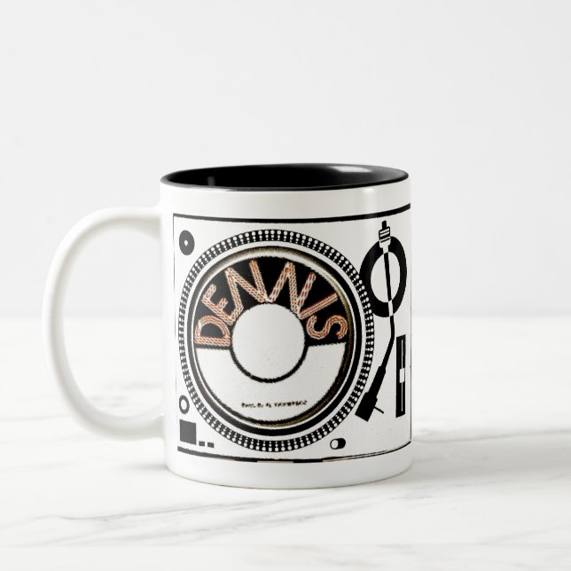 TST /DENNIS BRAND Två-Tonad MUGG (Vänster)