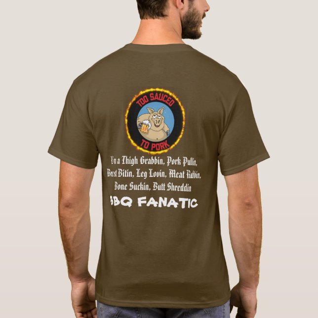 TSTP BBQ Fanatic Tshirt T Shirt (Baksida)