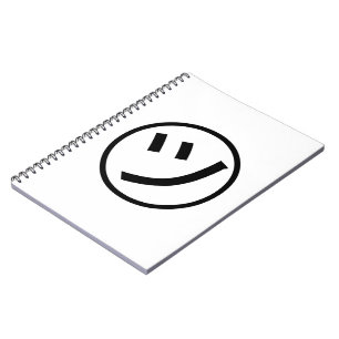 ㋡ Tsu Kana Katakana Smiling Emoji / Emoticon Anteckningsbok