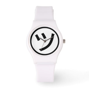 ㋡ Tsu Kana Katakana Smiling Emoji / Emoticon Armbandsur