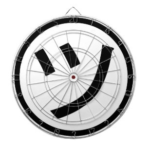 ㋡ Tsu Kana Katakana Smiling Emoji / Emoticon Darttavla