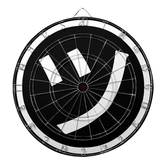 ㋡ Tsu Kana Katakana Smiling Emoji / Emoticon Darttavla (Framsidan)