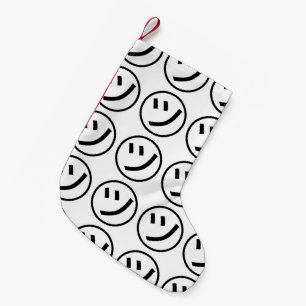 ㋡ Tsu Kana Katakana Smiling Emoji / Emoticon Liten Julstrumpa