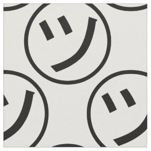 ㋡ Tsu Kana Katakana Smiling Emoji / Emoticon Tyg