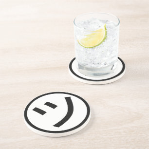 ㋡ Tsu Kana Katakana Smiling Emoji / Emoticon Underlägg