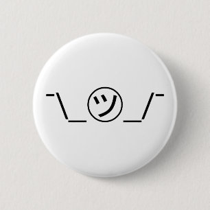 Tsu Kana Shrug Emoticon ¯\_ ㋡_/ japanska Kaomoji Knapp