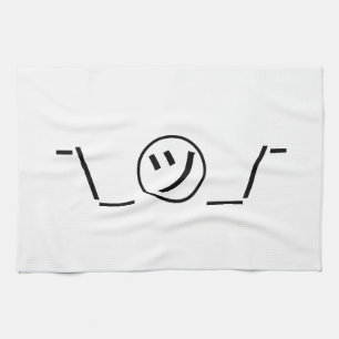 Tsu Kana Shrug Emoticon ¯\_ ㋡_/ japanska Kaomoji Kökshandduk