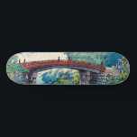 Tsuchiya Koitsu - Bron Helig i Nikko Mini Skateboard Bräda 18,5 Cm<br><div class="desc">Helig Bridge vid Nikko (Nikko Shinkyo) - Tsuchiya Koitsu,  Woodblock färg print,  1937</div>