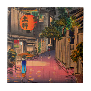 Tsuchiya Koitsu - kvällssammanträde i Ushigome Kakelplatta