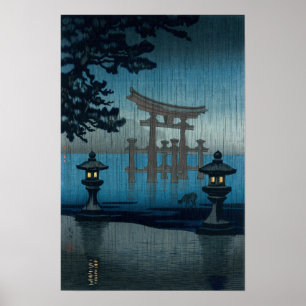 Tsuchiya Koitsu - Miyajima i Rain Poster