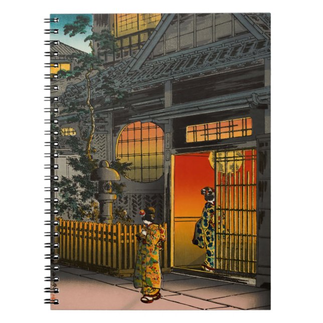 Tsuchiya Koitsu - Side Street Araki i Yotsuya Anteckningsbok (Framsidan)