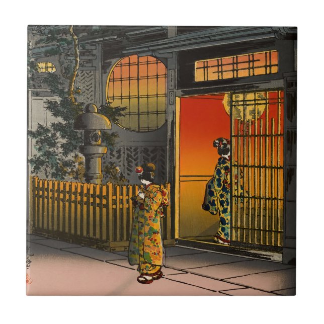 Tsuchiya Koitsu - Side Street Araki i Yotsuya Kakelplatta (Framsidan)