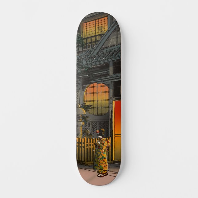 Tsuchiya Koitsu - Side Street Araki i Yotsuya Mini Skateboard Bräda 18,5 Cm (Framsida)