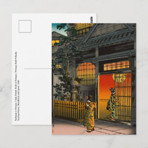 Tsuchiya Koitsu - Side Street Araki i Yotsuya Vykort