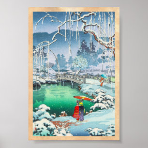 Tsuchiya Koitsu Sketches of Berömd Ställen in Japa Poster