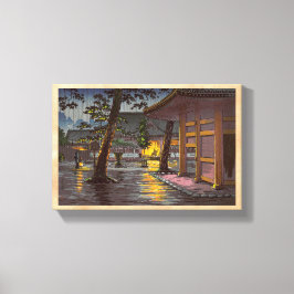 Tsuchiya Koitsu Sketches Takanawa Sengakuji Temple Canvastryck