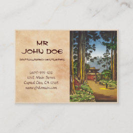 Tsuchiya Koitsu skissar av berömd ställen i Japan Visitkort