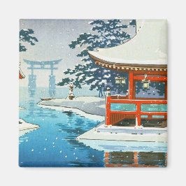 Tsuchiya Koitsu Snowy Miyajima vinterkonst Magnet