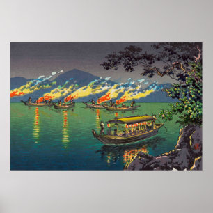Tsuchiya Koitsu, som bedriver fiske efter skarv i Poster