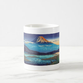 Tsuchiya Koitsu Tokaido Fujikawa landskaps konst Kaffemugg