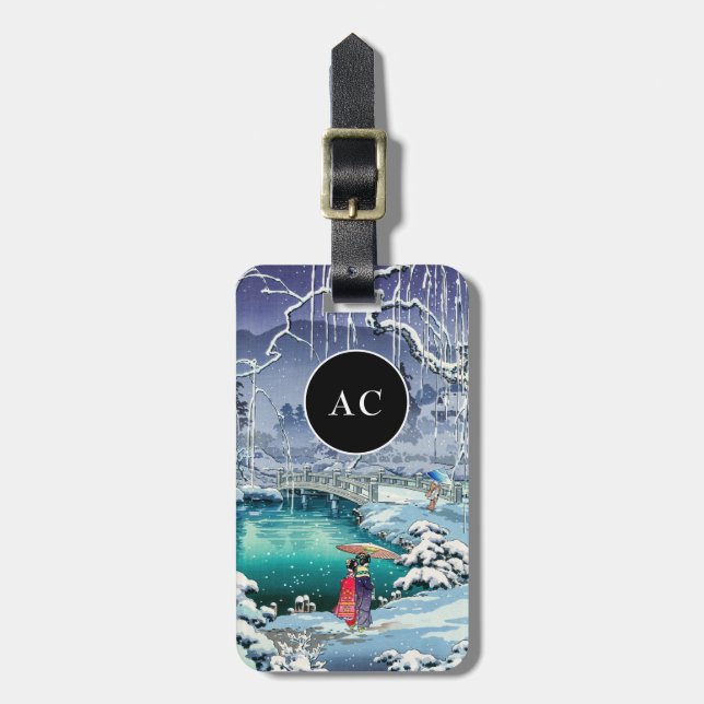 Tsuchiya Koitsu - Vår Snö vid Maruyama Bagagebricka (Vertikal Framsida)