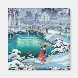 Tsuchiya Koitsu - Vår Snö vid Maruyama Magnet
