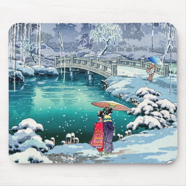 Tsuchiya Koitsu - Vår Snö vid Maruyama Musmatta (Framsidan)