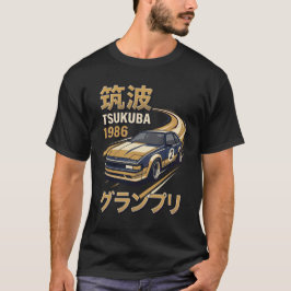 Tsukuba 1986 Vintage Grand Prix Racing Affisch T Shirt