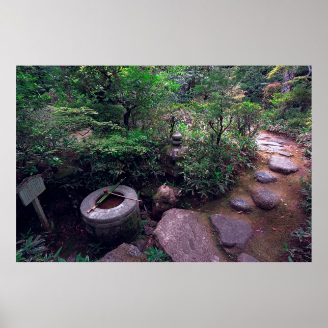 TSUKUBAI BASIN I KOTO-IN-TEMPLE POSTER (Framsidan)