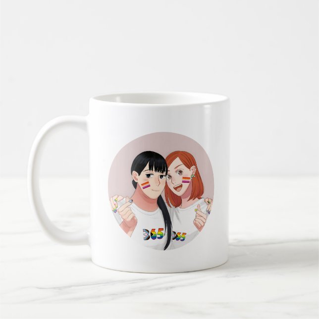 Tsukuritai Onna till Tabetai Onna | PRIDE Kaffemugg (Vänster)