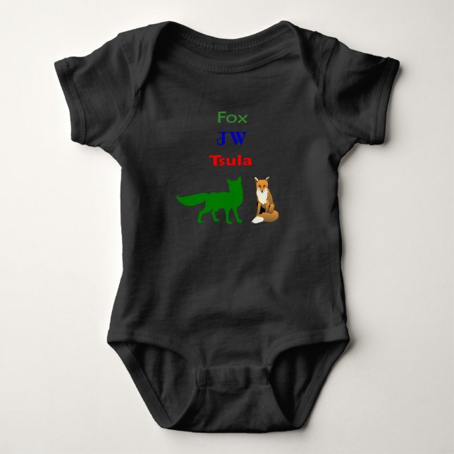 TSULA - Cherokee Bodysuit för rävdräktbaby Tröja (Framsida)